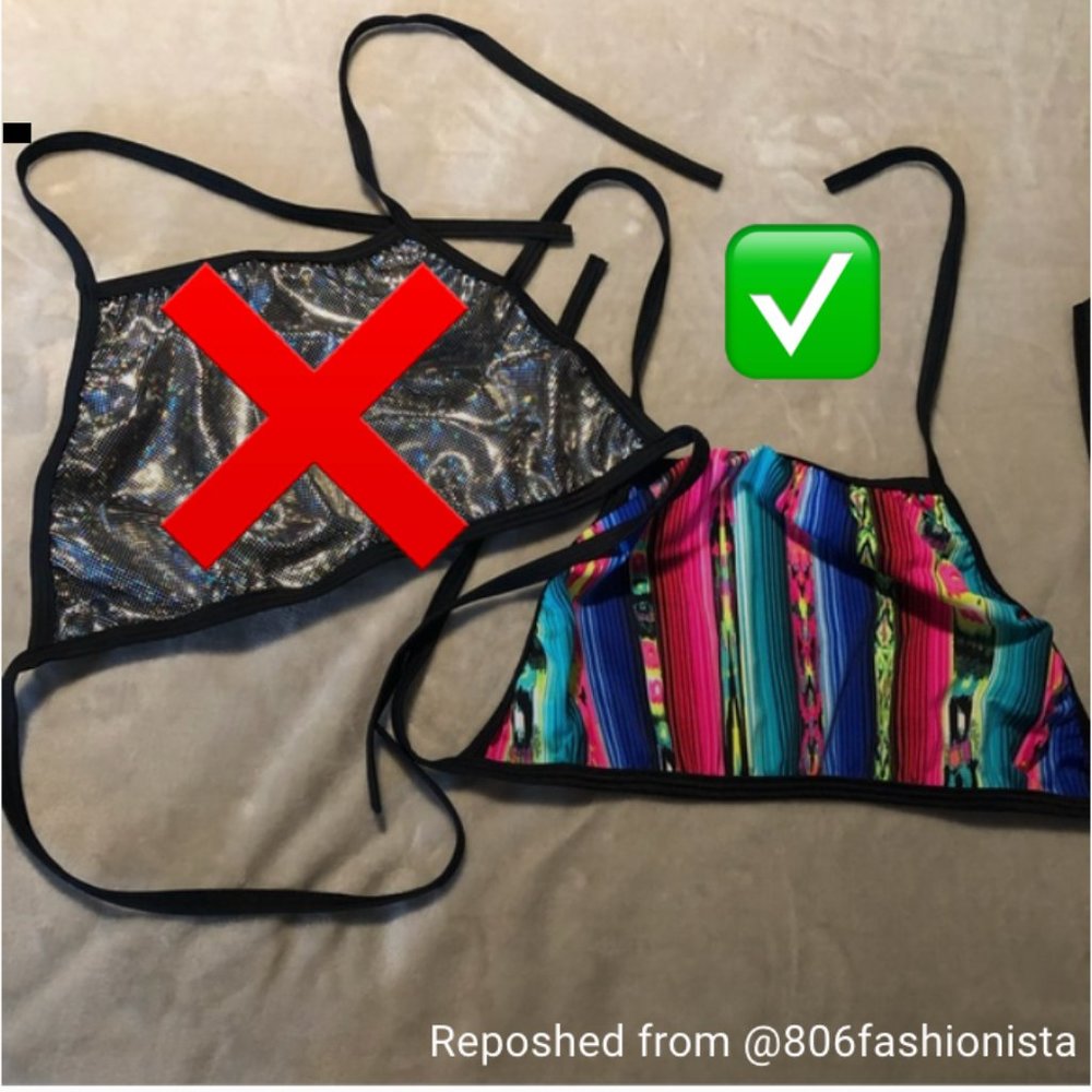 Colorful Rave With Mi Gente- Halter Crop Top